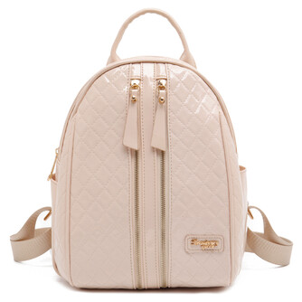 CANDY BACKPACK - METALLIC BO, BEIGE
